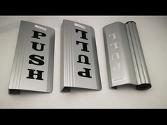 صفحه پوشش درب آلومینیومی دستگیره کششی و فشاری برای لوازم جانبی سخت افزاری درب شیشه ای